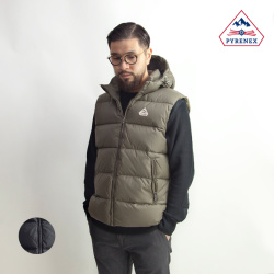 PYRENEX ピレネックス ダウンベスト フード脱着 SPOUTNIC VEST スプートニックベスト メンズ