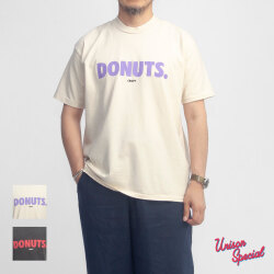 Unison Special ユニゾンスペシャル ジャイアント チューブ ピグメント ドーナツ プリントTシャツ 日本製 メンズ