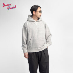 Unison Special ユニゾンスペシャル 吊り編み裏毛 ピエールフーディー スウェットパーカー 日本製 メンズ