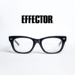 EFFECTOR エフェクター distortion ディストーション スクエアウェリントン メガネ 伊達 度付き