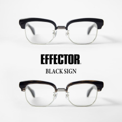 EFFECTOR エフェクター BLACK SIGN ブラックサイン PROVIDENCE プロビデンス サーモントフレーム ブロウ メガネ 伊達 度付き