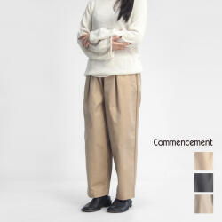 COMMENCEMENT コメンスメント ワイドパンツ 玉虫ツイル生地 日本製 C-053 レディース