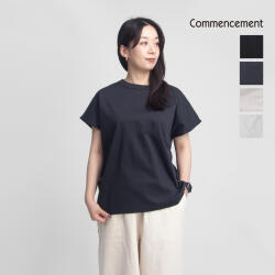 COMMENCEMENT コメンスメント ノースリーブ Tシャツ カットソー 日本製 C-084 レディース