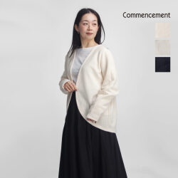 Commencement コメンスメント カーディガン 薄手ニット ドルマンスリーブ 日本製 C-329 レディース