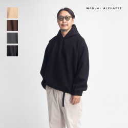MANUAL ALPHABET マニュアルアルファベット ウールレット プルオーバーパーカー 日本製 メンズ