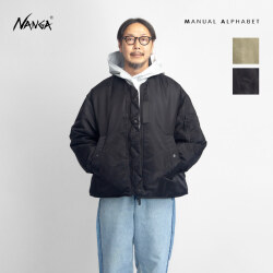 MANUAL ALPHABET NANGA マニュアルアルファベット ナンガ リバーシブル MA-1 アビエーター ショートダウンジャケット 日本製 メンズ
