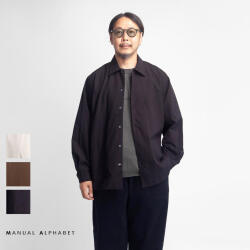 MANUAL ALPHABET マニュアルアルファベット タイプライター アクティブシャツ 日本製 メンズ