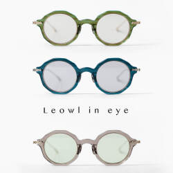 Leowl in eye ルオールインアイ コンビネーション ポリゴンサングラス 44サイズ LO-108 日本製 鯖江