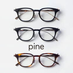pine パイン 1038 コンビ ウェリントンフレーム 日本製 鯖江 メガネ 度付き 伊達