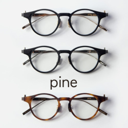 pine パイン 1039 コンビ ボストンフレーム 日本製 鯖江 メガネ 度付き 伊達