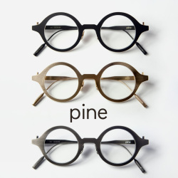 pine パイン 1041 チタン製 ラウンドフレーム 丸メガネ 日本製 鯖江 メガネ 度付き 伊達