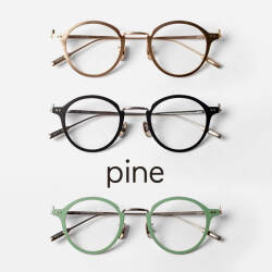 PINE パイン 1052 ボストンフレーム チタン 日本製 鯖江 メガネ 度付き 伊達