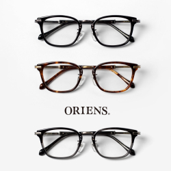ORIENS オリエンス ウェリントンフレーム コンビ チタン S2213 日本製 鯖江 メガネ 度付き 伊達