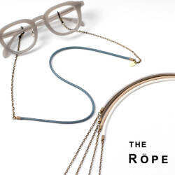 THE ROPE ザ・ロープ グラスコード ワックスコットン 蝋引き メタルチェーン 細め 丸紐 メガネコード 日本製 おしゃれ