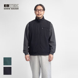 EBTEK イービーテック Eddie Bauer エディーバウアー スタンドカラー ナイロンメッシュ ベスト メンズ