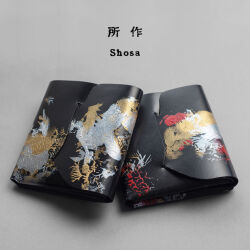 所作 shosa cp3.5 海月 金魚 三つ折り財布 コンパクトウォレット 本革 レザー 日本製 メンズ レディース