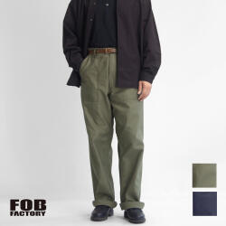 FOB FACTORY FOBファクトリー バックサテン ベイカーパンツ タイプ2 F0540 ファティーグパンツ 日本製 メンズ