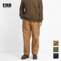 FOB FACTORY FOBファクトリー モールスキントラウザーズ 2タックパンツ f0543 日本製 メンズ