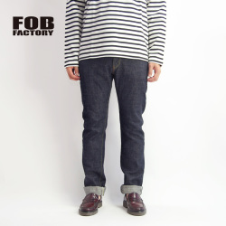 FOB FACTORY FOBファクトリー  GL3セルビッチデニムパンツ スリムテーパード 日本製 セットアップ対応 メンズ