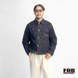 FOB FACTORY FOBファクトリー F2466 1stタイプ セルビッチデニムジャケット セットアップ対応 日本製 メンズ