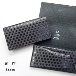 所作 shosa 長財布 ロングウォレット ポルカドット 本革 レザー 日本製 メンズ レディース