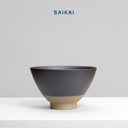 有田焼 黒空焼 飯碗 茶碗 SAIKAI 西海陶器 陶器 おしゃれ シック モダン ブラック 