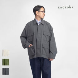 LAOTOUR マイクロリップストップ BDUシャツジャケット メンズ