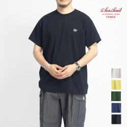 le sans pareil ルサンパレイユ OE天竺 イロンデール刺繍Tシャツ ツバメ メンズ
