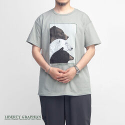 LIBERTY GRAPHICS リバティグラフィックス Three Bears プリントTシャツ メンズ