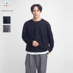 AXESQUIN アクシーズクイン ウォッシャブル メリノウール 裾ドローコード 長袖Tシャツ ロンT メンズ