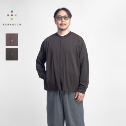 AXESQUIN アクシーズクイン クイックドライ クルーネック カーディガン メンズ
