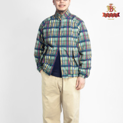 BARACUTA バラクータ G9 マドラスナイロン ハリントンジャケット Authentic Fit メンズ