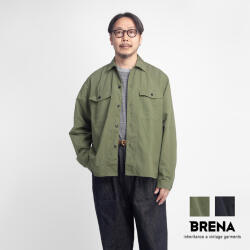 BRENA ブレナ FLAP コットンリネンウェザー ワークシャツ 日本製 メンズ