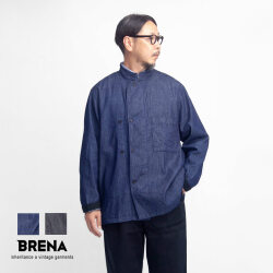 BRENA ブレナ オーガニックデニム ホスピタルシャツジャケット 日本製 メンズ