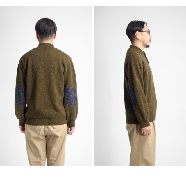 Soglia ソリア LERWICK シェットランドウール ヘンリーネックニット