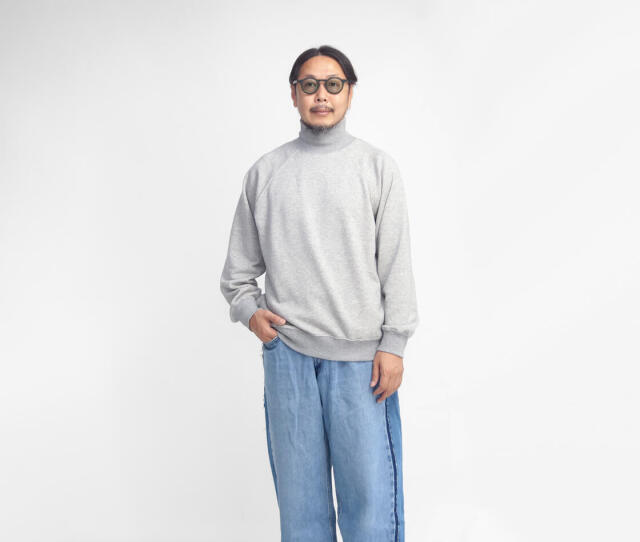 Soglia ソリア NERDS ハイネックスウェット 裏毛 日本製 メンズ