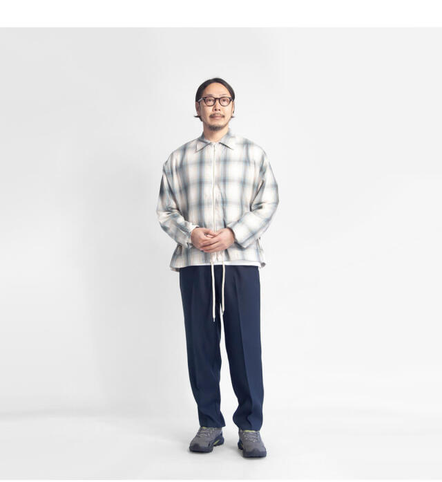 メンズウェア CLUBHAUS Soglia Center Press Easy Pants CLUBHAUS x Soglia Center Press Easy Pants