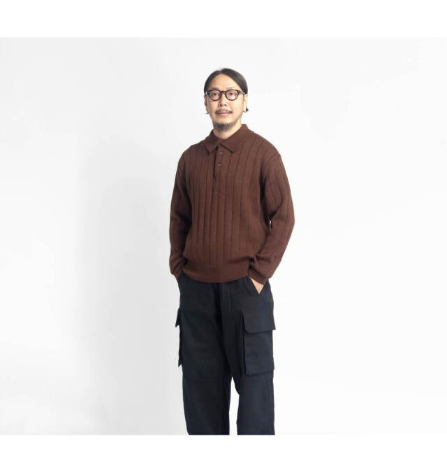 Soglia ソリア WEANERS ウイナーズ ニットポロシャツ セーター 日本製