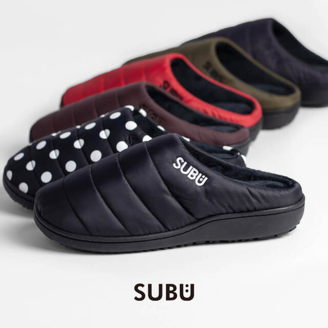 SUBU スブ ボア サンダル スリッポン 起毛 ファーサンダル メンズ