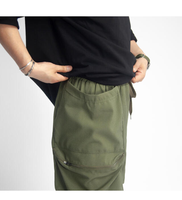 新品 Upscape Audience 綿麻ソフトキャンバス ツールポケパンツM 60/40クロス ツールポケット ストレージカーゴパンツ /Audience