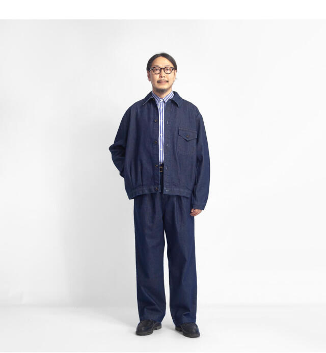 liberal youth ministry 22aw パネルデニム　専用 DENIM PAINTER PANTS【U2513664-A】/UNIVERSAL OVERALL