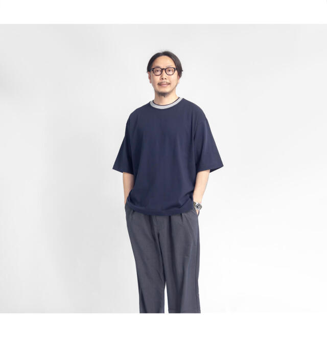 Upscape Audience オーディエンス 丹後 度詰天竺 2重襟 2トーン