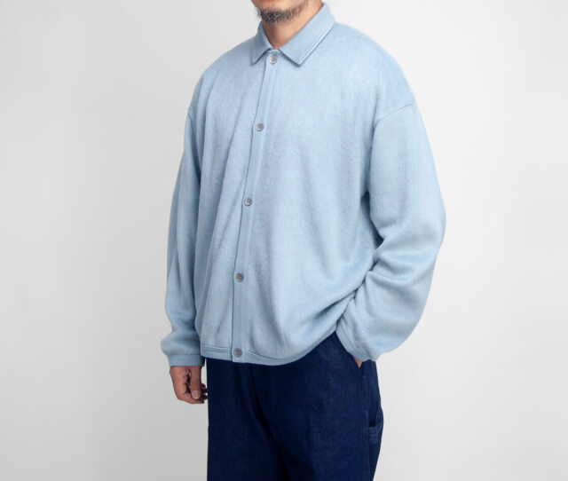 Upscape Audience オーディエンス モヘヤライクシャギー ウール ポロ