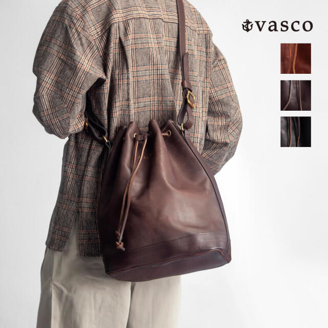 VASCO ヴァスコ レザー ワンダーパースバッグ 巾着バッグ ショルダー