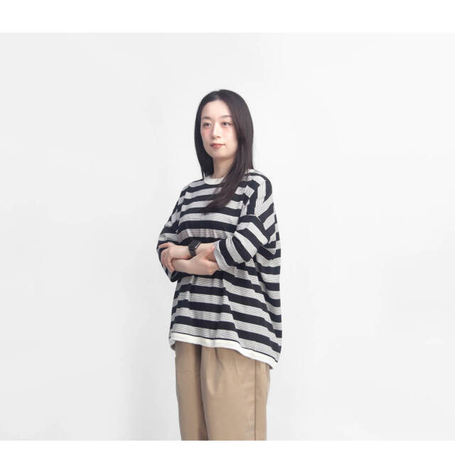 KELEN ケレン KUPE ボーダーTシャツ ワイドシルエット BL2219 レディース