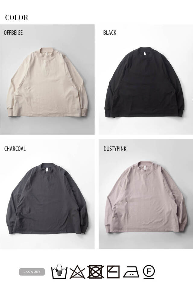 KELEN ケレン LURN 長袖Tシャツ ワイドフレア モックネック CS2003