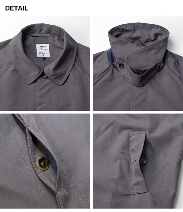 KELEN ケレン GRAVES ギャバジン バルカラーコート メンズ
