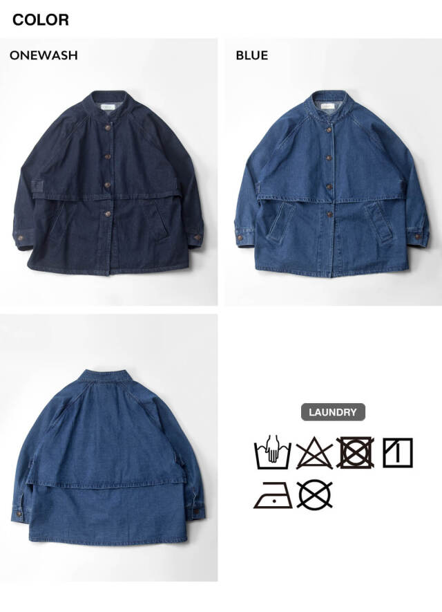KELEN ケレン KIKO デニムジャケット マオカラー JK2071 レディース