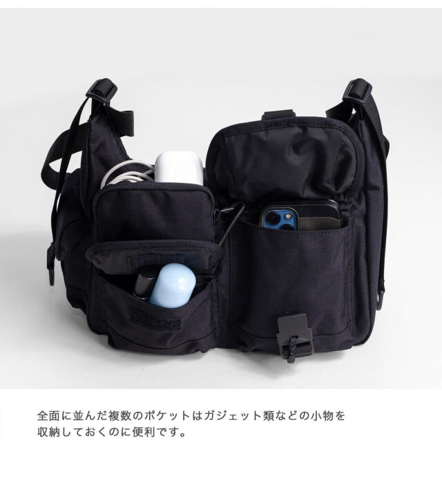 ＜BAICYCLON＞ ナイロン マルチポケット ショルダーバッグ BEAUTY&YOUTH UNITED ARROWS｜【別注】<BAICYCLON> ナイロン