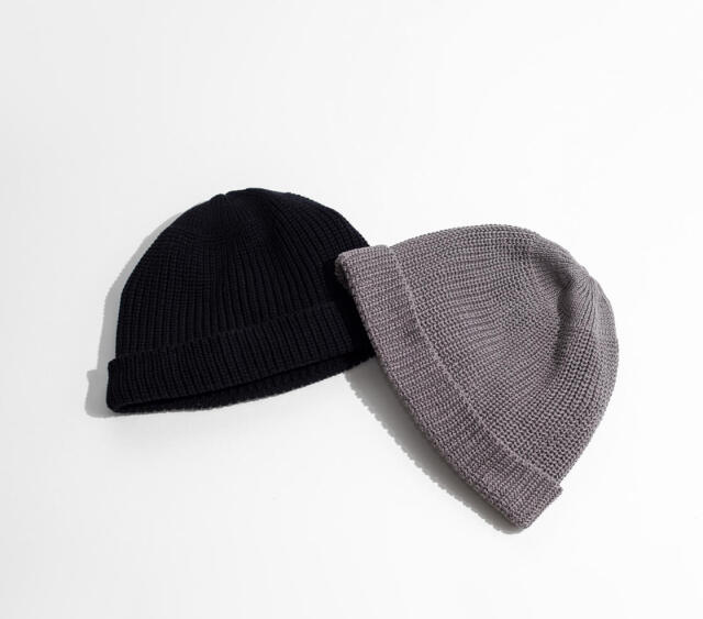 HIGHER ハイヤー コットンニット ワッチキャップ ニット帽 ビーニー